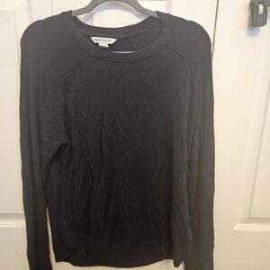 Athleta Black Crewneck Pullover Sweater
